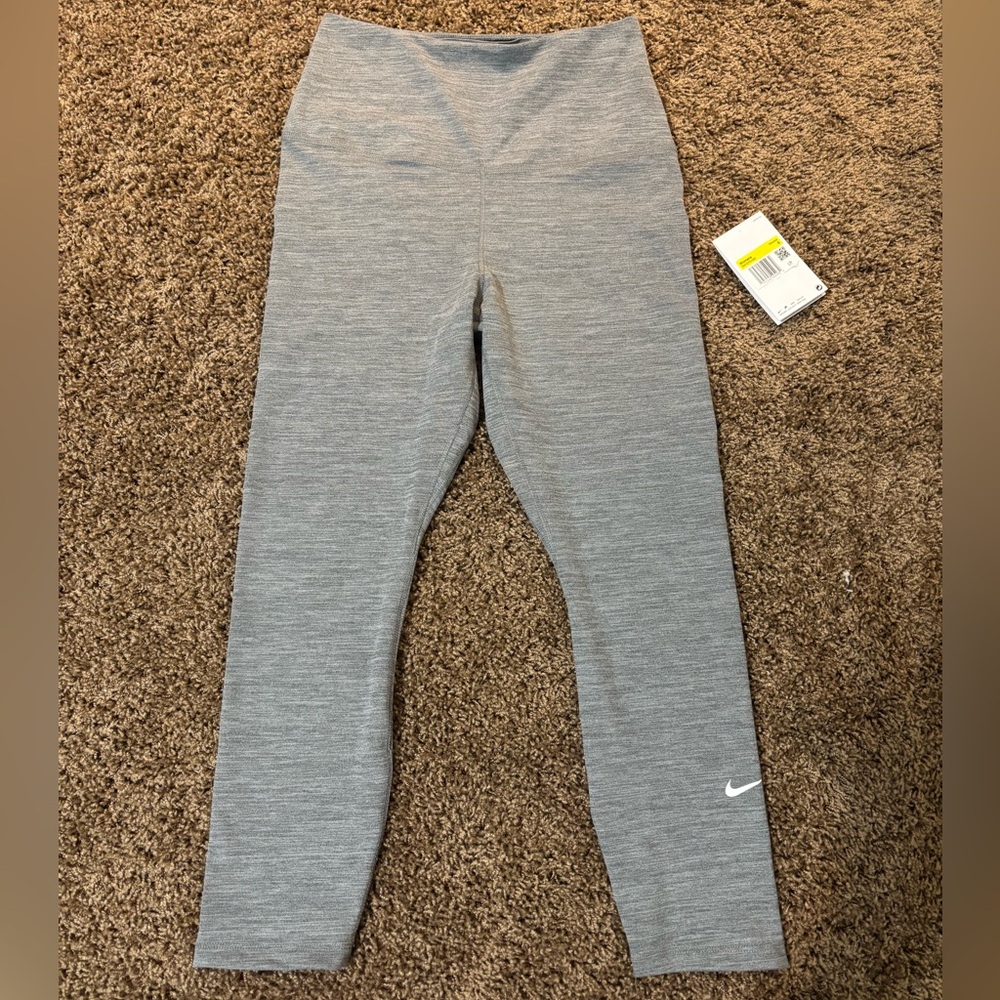 Nike One Dri-Fit Tight High Rise Crop Length Active Leggings